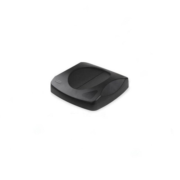 Stein HGS HGS deksel/opzetstuk voor afvalbak -Untouchable- Rubbermaid, klapdeksel/101mm/zwart, 12546