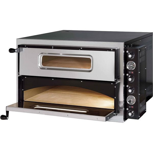 Stalgast pizzaoven met één kamer, 9,6 kW, 835 x 835 x 545 mm (BxDxH), PP0202435
