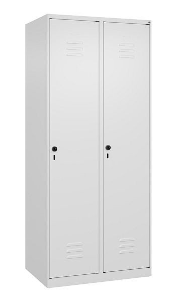 C+P luierkluis Classic PLUS, 2 vakken, 1850x800x500mm, 9016/9016, veiligheidsdraaigrendel, 080000-22 S10012