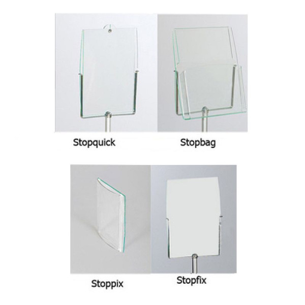 Stein HGS HGS accessoires opzetstukken -flip & flippy- DIN A4, stopzak, (brochuretas), acrylglas, glas groen, 11993