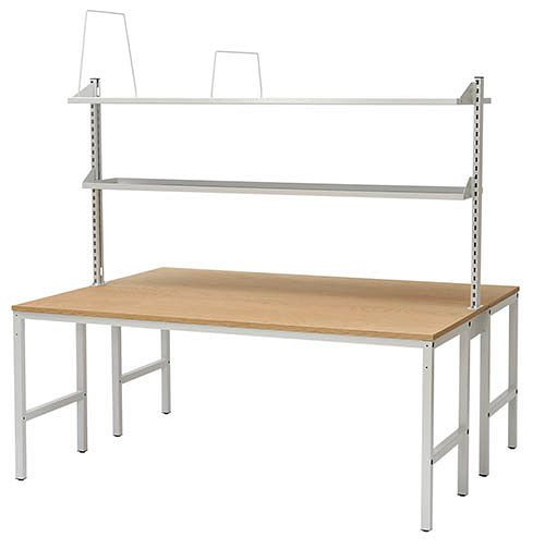 Bedrunka + Hirth bevestigingsbeugel, voor geperforeerde planken, voor paktafel, 574 x 250 x Ø 8 mm, 03.PT2954