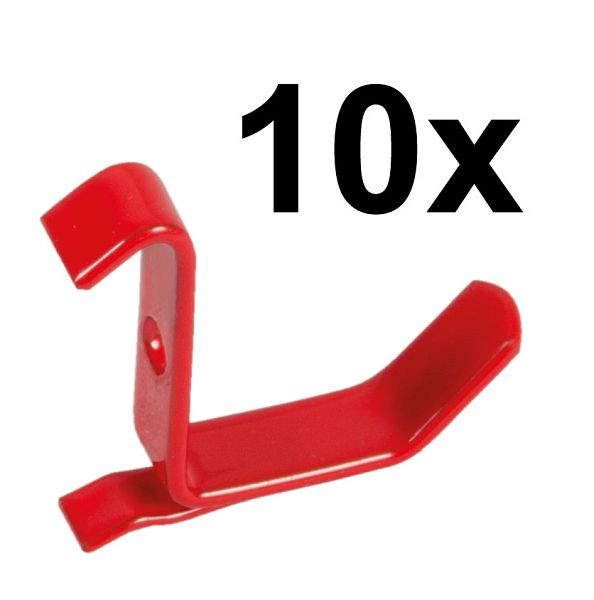 Projahn enkele haak voor magnetische geperforeerde wand 10-pack, 5912-10