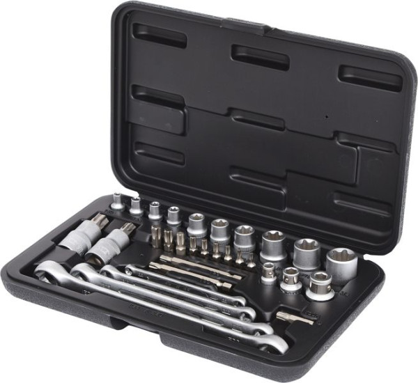 KS Tools 1/4"+3/8"+1/2" Torx dopsleutelset, 31-delig, 911.4302