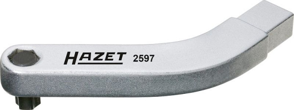 Hazet deurscharnier inbrenggereedschap, gebogen bithouder, vierkant inzetstuk 9 x 12 mm, TORX® profiel binnen, holle zeskant 8 mm (5/16 inch), T45, 2597