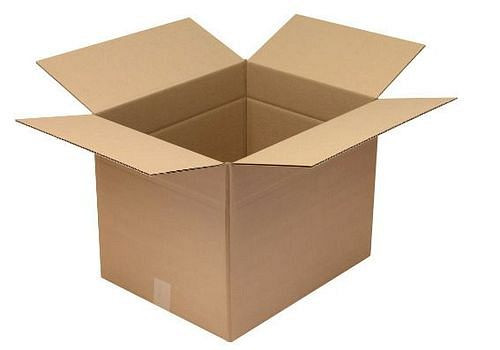 TransPak golfkartonnen vouwdoos 1-wandig, binnenmaat 500 x 400 x 400 mm, kwaliteit 1.30C, verpakking: 25 stuks, 299298