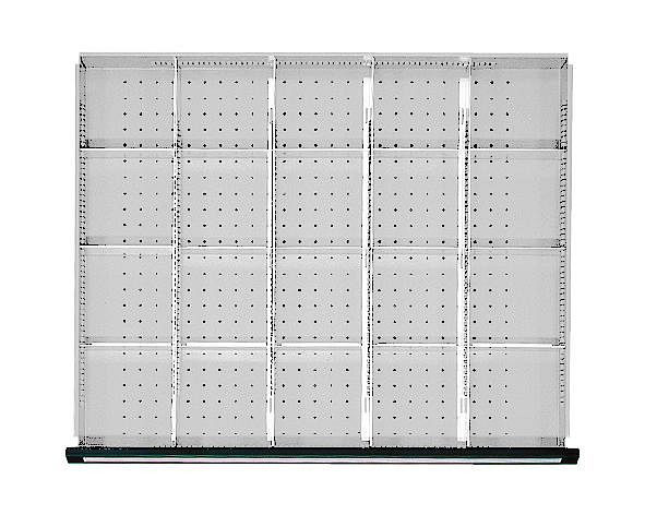 ANKE ladescheidingsset; voor lade 750 x 600 mm (BxD); 1/5 divisie
