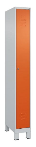 C+P Umkleidespind Classic PLUS, Füße, 1950x250x500mm, 7035/2004, Zylinderschloss, 080010-19 S10039