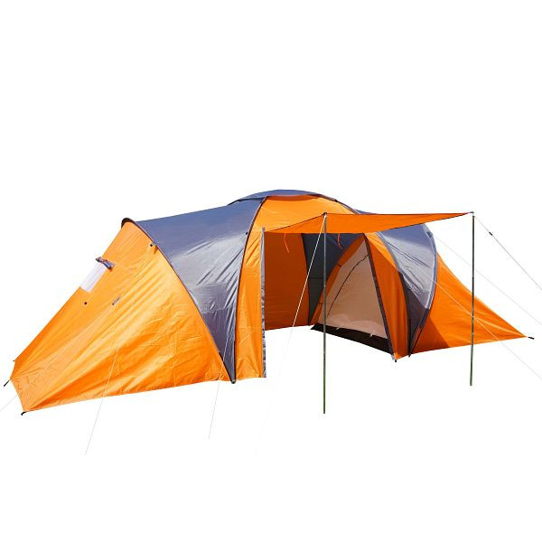 Mendler kampeertent Loksa, 6-persoonstent, koepeltent, iglotent, festivaltent, 6 personen, oranje, 54534