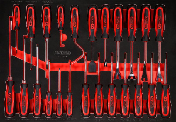 KS Tools PERFORMANCEplus gereedschapsset 24-delige schroevendraaier, 811.3024