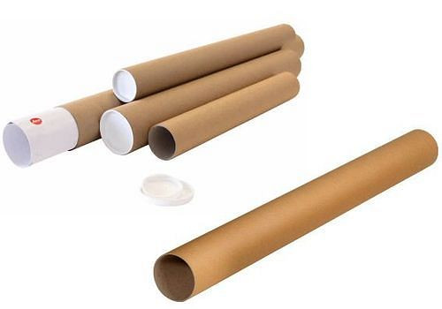 DENIOS verzendbuizen met een diameter van 80 mm, lengte 860 mm, voor A0-formaat, verpakking van 20, 299473