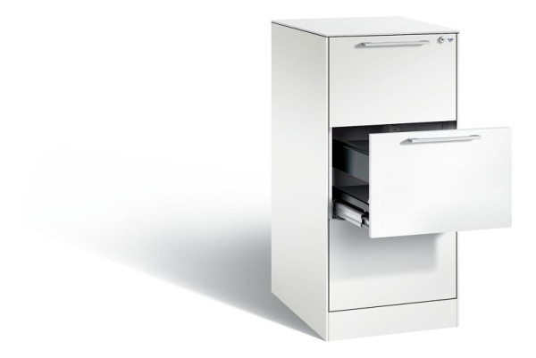 C+P hangarchiefkast Asisto, H1010xB440xD600mm, kleur: verkeerswit, beugelgreep, 146245-311 S10101