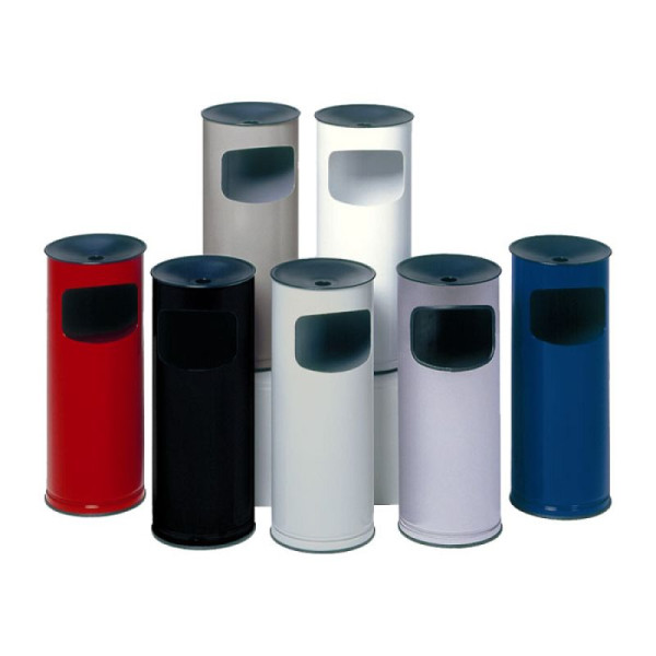 Stein HGS HGS combi-asbak -Cubo Rica-, 17 liter/250x610mm/gentiaanblauw, 16306