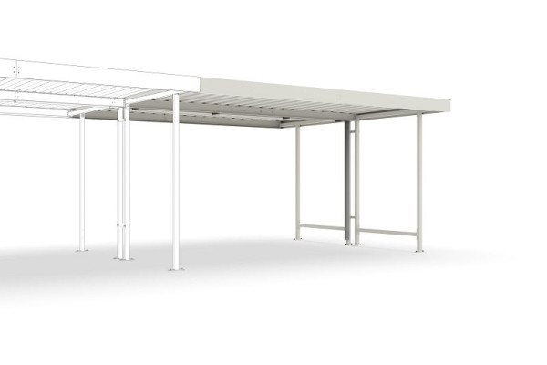 WSM dakbedekking Leipzig L45 RAL 9002 als bouwpakket, 102000093