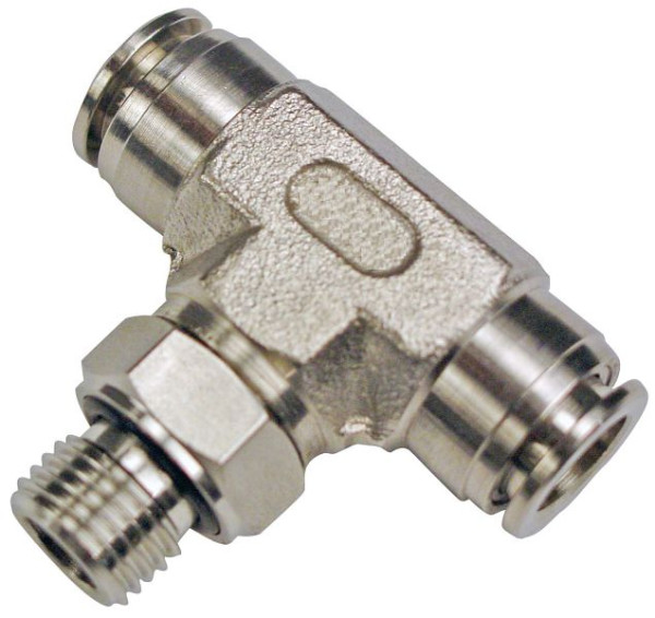 timmer BS-TEd-4-1/8-VA, T-schroefverbinding, draaibaar, RVS, slang-Ø: 4 mm, schroefdraad: 1/8'', VE: 10 stuks, 03020105