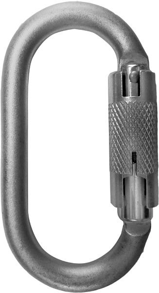 Skylotec karabijnhaak met draaisluiting OVALSTEEL TW, staal, ovaal, 22 kN, H-038