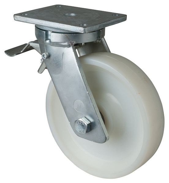 BS Rolls Zwaarlastwiel met wiel/slot, breedte 60 mm, Ø250 mm, tot 1400 kg, loopvlak/wiellichaam kunststof, kogellagers, RR120.B15.251