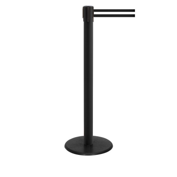 Stein HGS HGS personengeleidingssysteem -P-Line Famous-, zwart, zwart/wit/zwart horizontaal (gestreept), met riemeindstuk (standaard), riemlengte: 2,3 m, 12803-0402