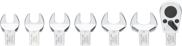 Hazet wisselplaat gereedschapsset, wisselplaat vierkant 14 x 18 mm, uitwendig zeskantprofiel, massief vierkant 12,5 mm (1/2 inch), aantal gereedschappen: 7, 6450D/7