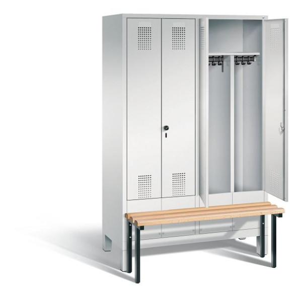 C+P zwart wit kastje Evolo, H1850xW1190xD815mm, kleur: lichtgrijs, 48032-40 S10002