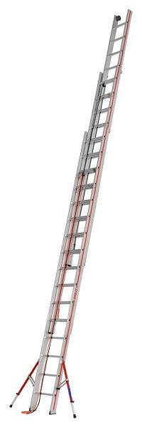 HYMER-kabelladder, driedelig, 3x16 sporten, lengte ingeschoven 4,75 m / uitgeschoven 11,46 m, 626148