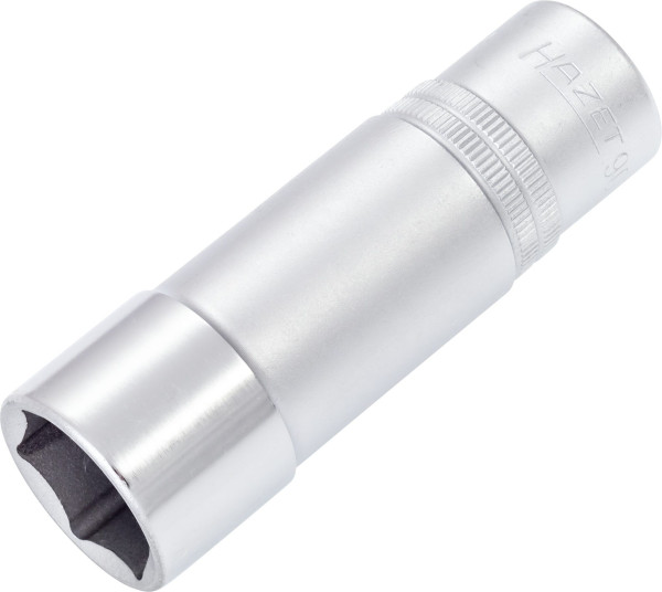 Hazet dop, zeskant, hol vierkant 12,5 mm (1/2"), 21 mm, lang type met karteling, 900LG-21