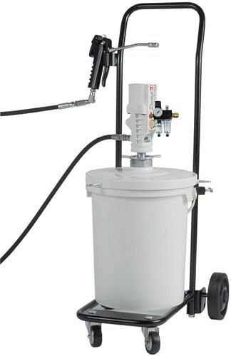 DENIOS perslucht smeerapparaat PM25 met slang 4m, druk 400 bar, G1/4", mobiel, 207-978
