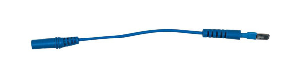 KS Tools 4,0 mm ingangsbus naar 6,0 mm testadapterstekker plat (blauw), 150.0966