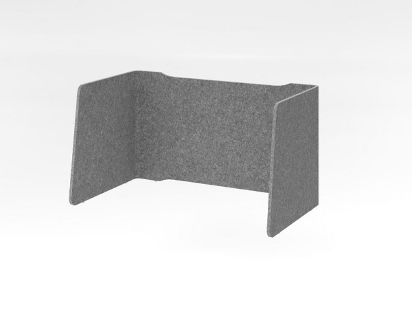 Hammerbacher akoestische behuizing, 3-zijdig, gevouwen, 114x65 cm, VARE6012/5