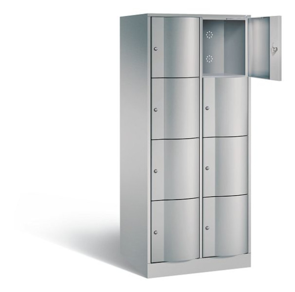C+P XL lockerkast Resisto, H1950xB772xD640mm, kleur: wit aluminium, 8470-273 S10020