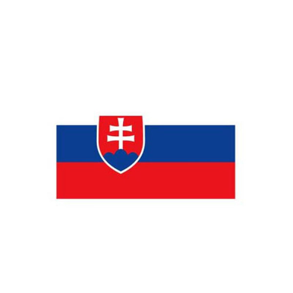 Stone HGS landvlag Slowakije, 120 x 200 cm (liggend formaat), met touw en lus, FlagTop 110 g/m², voor vlaggenmasten 7 m, zonder ajourzoom, 27654