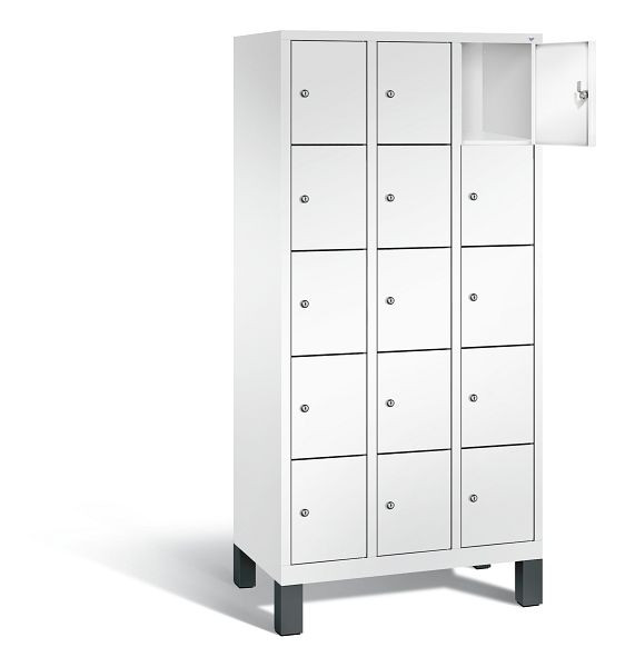 C+P lockerkast Evolo, H1850xB900xD500mm, kleur: verkeerswit, 48010-305 S10103