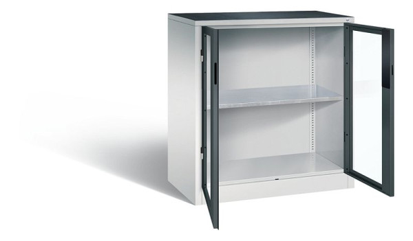 C+P gereedschapskast Acurado, H1000xW930xD500mm, kleur: lichtgrijs / antracietgrijs, verzonken handgreep, 8821-055 S10205