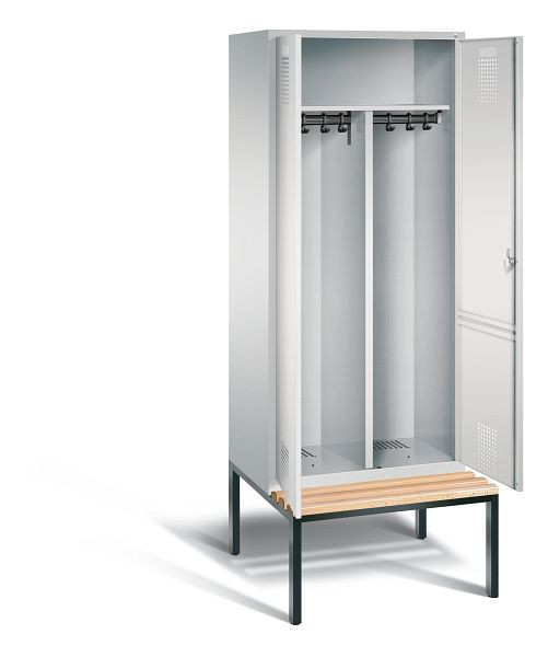 C+P zwart wit kastje Evolo, H2090xW810xD815mm, kleur: lichtgrijs, 48052-22 S10019