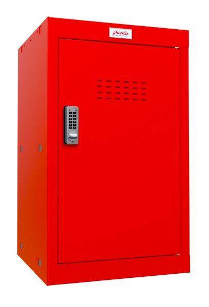 Phoenix CL-serie maat 3 kubuskast in rood met elektronisch slot, CL0644RRE
