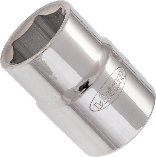 VIGOR dopsleutelinzet, hol vierkant 20 mm (3/4 inch), buitenzeskantprofiel, 23 mm, V2326N