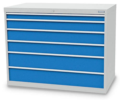 Bedrunka + Hirth ladekast, diepte 736 mm, R 48-24, aantal lades: 6, afmetingen in mm (BxDxH): 1305 x 736 x 1019, 1300 / 1122V18