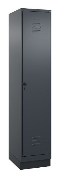 C+P luierkluis Classic PLUS met middenwand, bodem, 1950x400x500mm, 7016/7016, veiligheidsdraaigrendel, 080020-12F S10012
