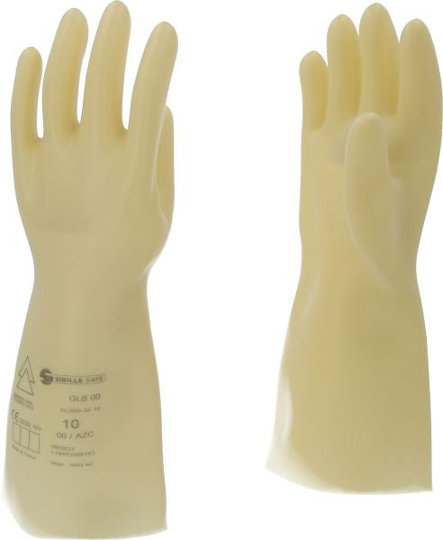 KS Tools Elektriciensbeschermhandschoen met beschermende isolatie, maat 10, klasse 00, wit, 117.0048