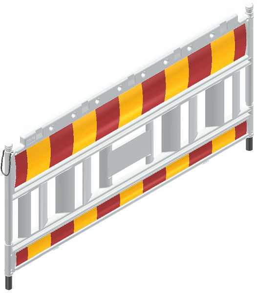 Schake Euro2 hekwerk type Nox wit, zonder lampadapter, folie type 2, rood/geel, 33420K2SK