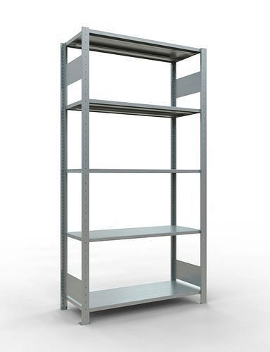 Schulte legbordstelling, basisveld, 5 opbergniveaus, vakbelasting 150 kg, 1060 x 436 x 2000 mm, 278791