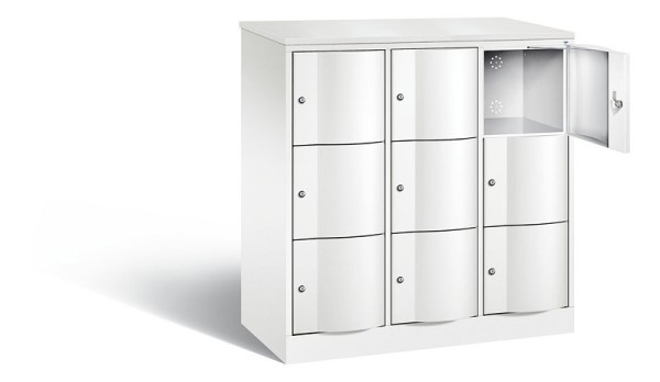 C+P lockerkast Resisto, H1255xB1148xD540mm, kleur: verkeerswit, 8573-372 S10733