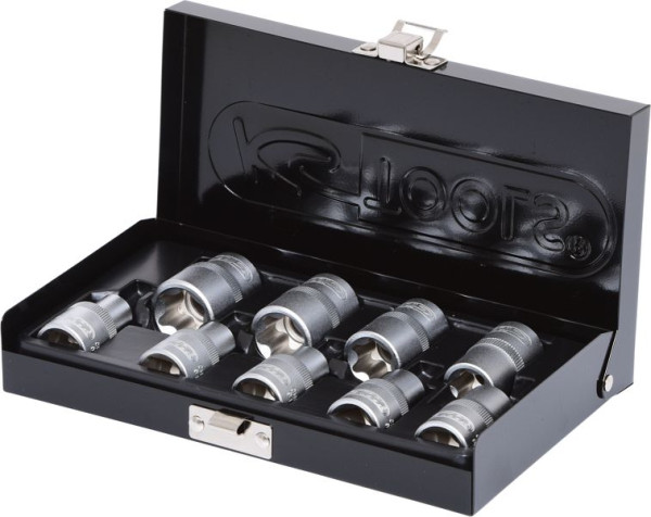 KS Tools 1/2" Torx E dopsleutelset, 9-delig, E10-E24, 911.4410