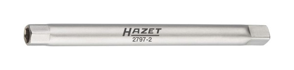 Hazet Dopsleutel voor bumperbuis, hol vierkant 6,3 mm (1/4 inch), extern zeskantprofiel, 8 mm, 2797-2