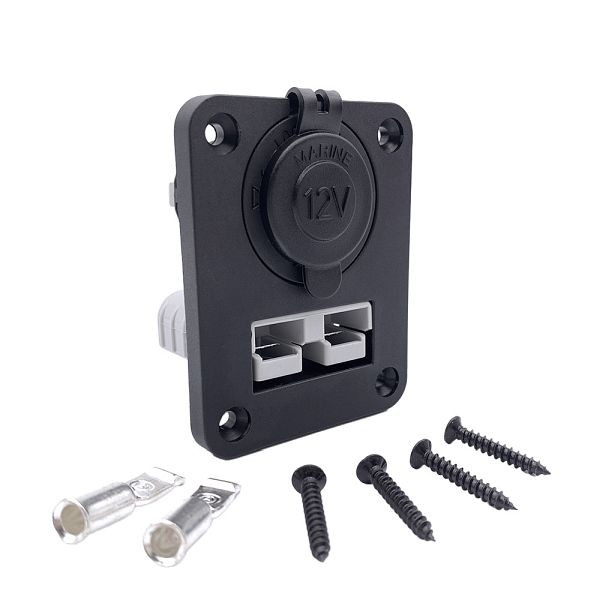 Offgridtec inbouwframe Anderson stekker - sigarettenaansteker DS1011, 8-01-014980