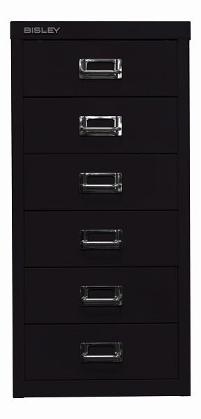 Bisley MultiDrawer™, 29-serie, DIN A4, 6 laden, zwart, L296633