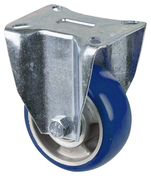 BS rollen transportrol vaste rol, polyurethaan wiel 83 Shore, aluminium velgplaat, kogellager, diameter: 100 mm, L410.B92.100
