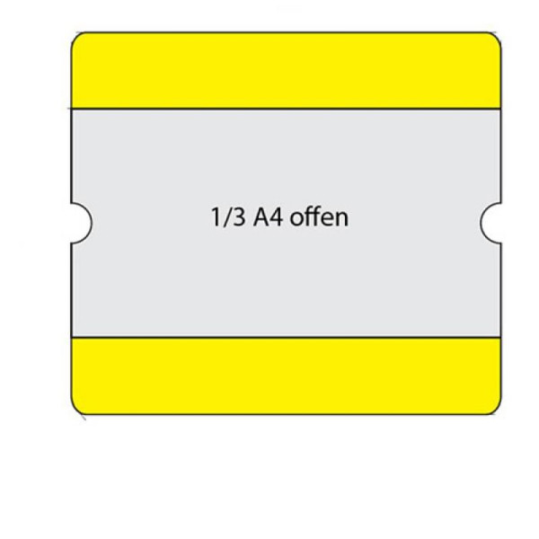 Stein HGS HGS etikethoezen -WT-5118- 1/3 DIN A4, zwart, 10 stuks, gesloten / 235 mm, met 4 zelfklevende stippen, 23371-01