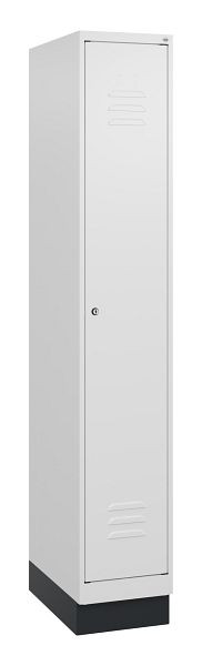 C+P luierkluis Classic PLUS met middenwand, bodem, 1800x300x500mm, 9016/9016, cilinderslot, 0800207-10F S10029