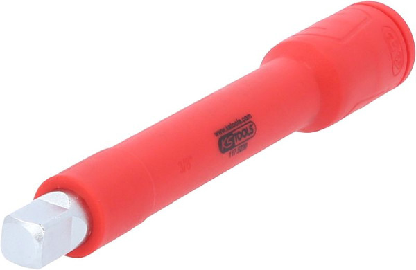 KS Tools 3/8" verlengstuk met beschermende isolatie en schroefborging, 125 mm, 117.5231