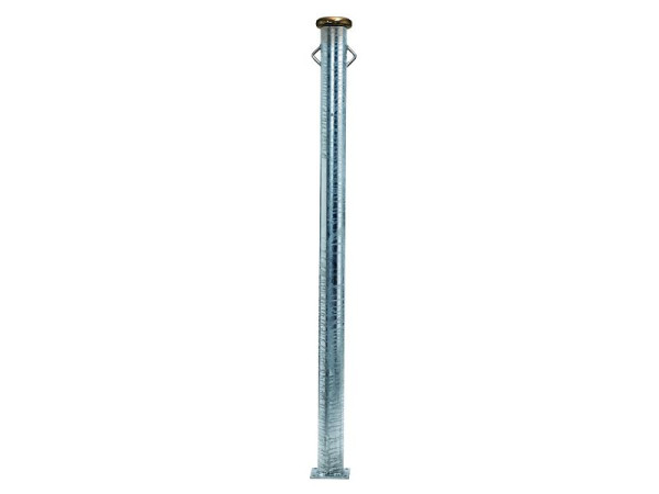 Growi Anbindepfosten 170 cm Länge, mit Bodenplatte, Rundrohr 102 mm, 10059820